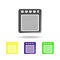 audio amplifier multicolored icons. Element of music icon. Signs and symbols collection icon for websites, web design, mobile app,