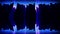 Audio blue wave animation. Sound wave from equalizer. Pulse music player. Futuristic digital sound wave concept. Loop background.