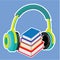 Audio books Headphones and Books Icon