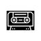 audio casette glyph icon vector illustration sign