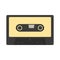 Audio cassette icon. Retro music gadget from 21-st century. Old