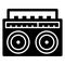 Audio device, boombox Line Style vector icon which can easily modify or edit