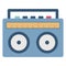 Audio device, boombox Line Style vector icon which can easily modify or edit