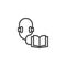 Audio guide line icon