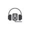 Audio guide vector icon