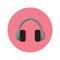 Audio Headphone Icon Vector Illustration Graphic