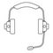 Audio headset illustration