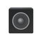 Audio icon windows eleven. Subwoofer sign. Bass sounds symbol.