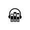 Audio Library Flat Vector Icon