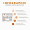 Audio, mastering, module, rackmount, sound Infographics Template for Website and Presentation. Line Gray icon with Orange