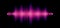 Audio or music shiny sound waveform with hexagonal filter