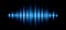 Audio or music shiny sound waveform with hexagonal filter