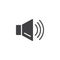 Audio speaker vector icon