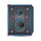 Audio speaker. Vector illustration decorative background design
