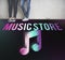 Audio Store Music Note Icon Graphic Concept