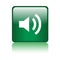 Audio / volume icon button red