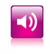 Audio / volume icon button red