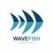 Audio Wave Fish Digital Thechnology Logo Symbol