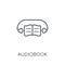 Audiobook linear icon. Modern outline Audiobook logo concept on