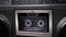 Audiocassette Rotates in Vintage Tape Recorder