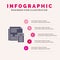 Audit, Accounting, Banking, Budget, Business, Calculation, Financial, Report Solid Icon Infographics 5 Steps Presentation