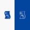 Audit, Analytics, Business, Data, Marketing, Paper, Report Line and Glyph Solid icon Blue banner Line and Glyph Solid icon Blue