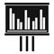 Audit banner graph icon, simple style