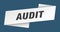 audit banner template. audit ribbon label.