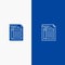 Audit, Bill, Document, File, Form, Invoice, Paper, Sheet Line and Glyph Solid icon Blue banner Line and Glyph Solid icon Blue