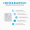 Audit, Bill, Document, File, Form, Invoice, Paper, Sheet Line icon with 5 steps presentation infographics Background