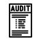 audit checklist line icon vector illustration