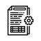audit of operational processes and internal control systems line icon vector illustration