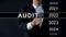 Audit report 2022, businessman finds data in virtual archive financial statement