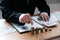 Auditor or internal revenue service staff, Business women checking annual financial statements of company. Audit Concept