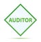Auditor modern abstract green diamond button