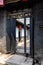 Aug 2013 - Pingyao, Shanxi province, China - Wooden panels door in one of the courtyards of Ri Sheng Chang,