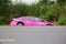 Aug 8, 2017 : Pink Toyota taxi with number place 5150 had road accident on the side of the road