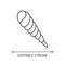 Auger shell pixel perfect linear icon