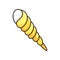 Auger shell yellow RGB color icon