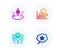 Augmented reality, Search and Safe time icons set. Loyalty star sign. Virtual reality, Analytics, Management. Vector