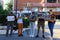 August 13, 2020 Balti Moldova Protest of journalists in support of colleagues from Belarus. Media against violence