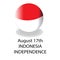 August 17th Indonesia Independence Sign