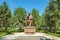 August 2019, Uzbekistan, Tashkent. Monument to writer on the alley of writers