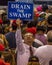 AUGUST 22, 2017, PHOENIX, AZ Man holds sign Drain the Swamp during President Trump Holds. Enthusiastic, Donald Trump