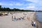 August 22 2020 - Boltenhagen, Mecklenburg-Vorpommern/Germany: Beach of Baltic Sea bath Boltenhagen in Mecklenburg. A tourist