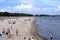 August 22 2020 - Boltenhagen, Mecklenburg-Vorpommern/Germany: Beach of Baltic Sea bath Boltenhagen in Mecklenburg. A tourist
