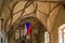 August 22, 2022 Prague, Czech Republic. Medieval vintage interiors in Prague Castle. Background