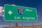 AUGUST 23, 2017 - Interstate 10 highway signs to and from Phoenix and Los Angeles,. Los Angeles, Direction