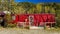 August 29, 2016 - Red Railroad Car-house, Kantishna, Alaska, Mnt. Denali National Park, Alaska