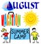 August Events Clip Art Set/eps